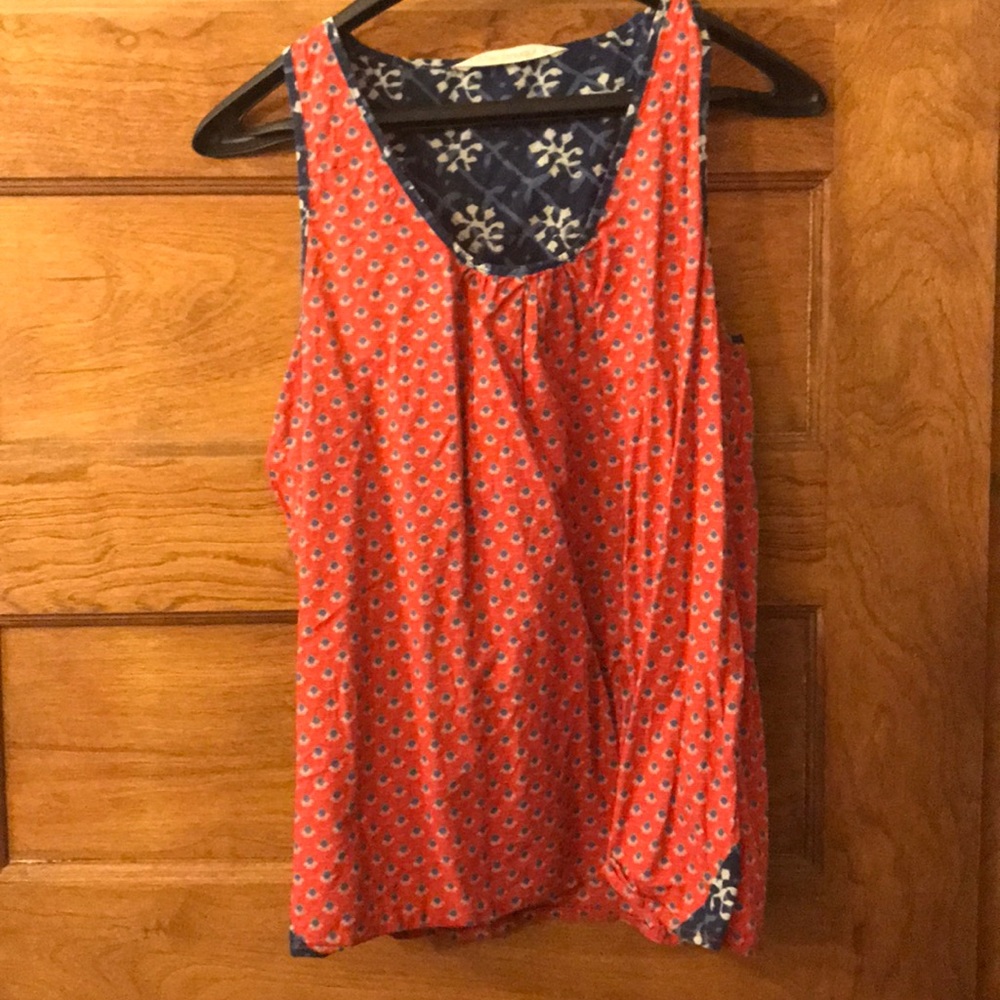 Red and Blue Cotton Tank